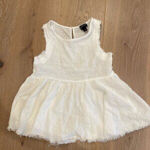 White lightweight tank top